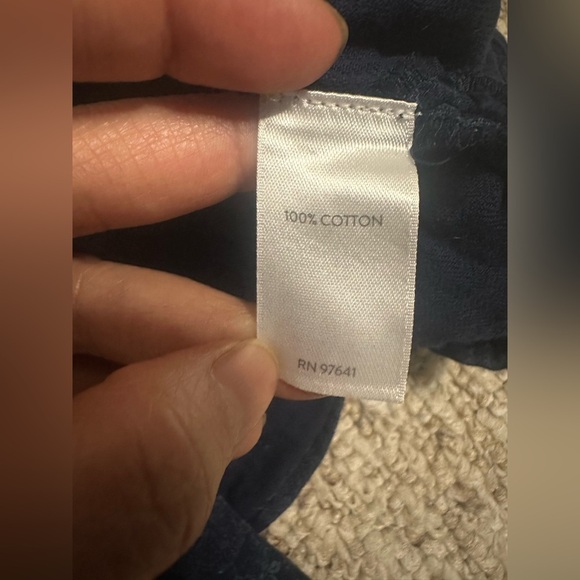 Pure Jill Navy Floral Blouse size S - Picture 10 of 10